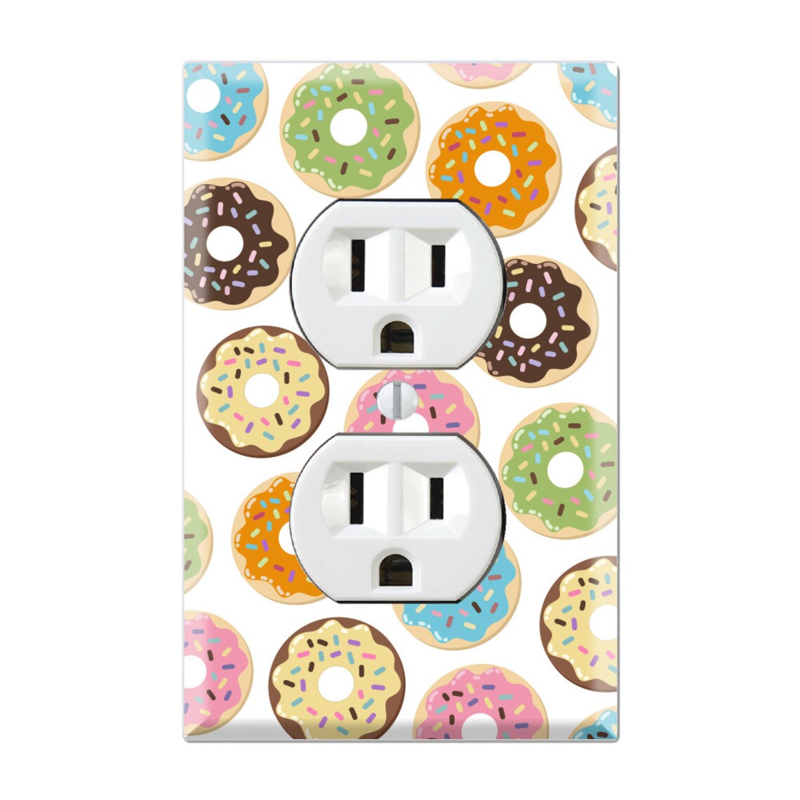DONUTS Light Switch Plate Donut Wall Plate Graphics Etsy