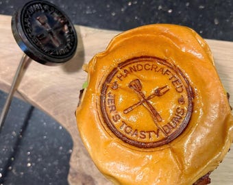 Custom Hamburger Bun Branding Iron, Electric Food Stamp, Anniversary Gift