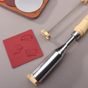 Custom Leather Logo Stamp, Custom Leather Branding Iron, Personalized Brass Leather Stamp, Leather Stamping Tools