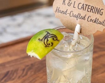 Custom Limes Branding Iron, Fruit Garnish Logo Stamp Brass, Electric Iron for Orange Peel
