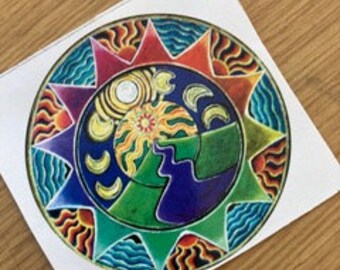 Inner Journey Mandala Sticker 3 inchs -