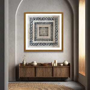Art mural mexicain sur papier amate fait main – Art mexicain moderne – Décoration murale mexicaine authentique (sans cadre) 31,4 x 31,4