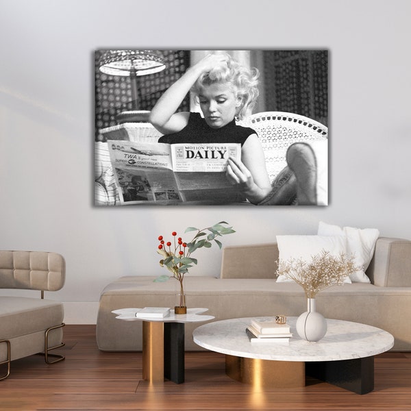 Marilyn Monroe Digital Print I Monroe Musician Artist Retro I Black & White I High Quality Digital Download I Musician Black And White I