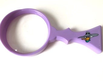 Vintage - Darkwing Duck (Drake Mallard) - Magnifying Glass - Disney - Christmas Gift - Friend Gift - Kelloggs Cereal Toy - Cartoon Superhero