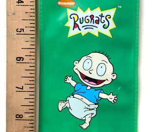 Tommy Pickles - Rugrats - Zippered Pouch - Vintage - 2000 - Oral-B - Nickelodeon - Cartoon - Collectible - Green