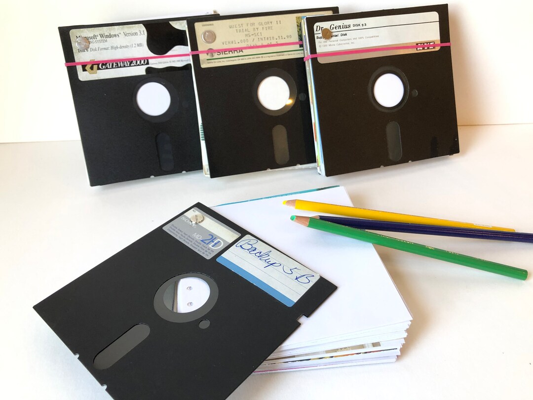 Floppy Disk Notebook Sketch Pad Upcycled Gifts Under Etsy
