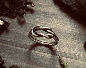 Norse Viking Ring in Sterling Silver, Medieval Band, Renaissance Fair Jewelry Sizes 3-16