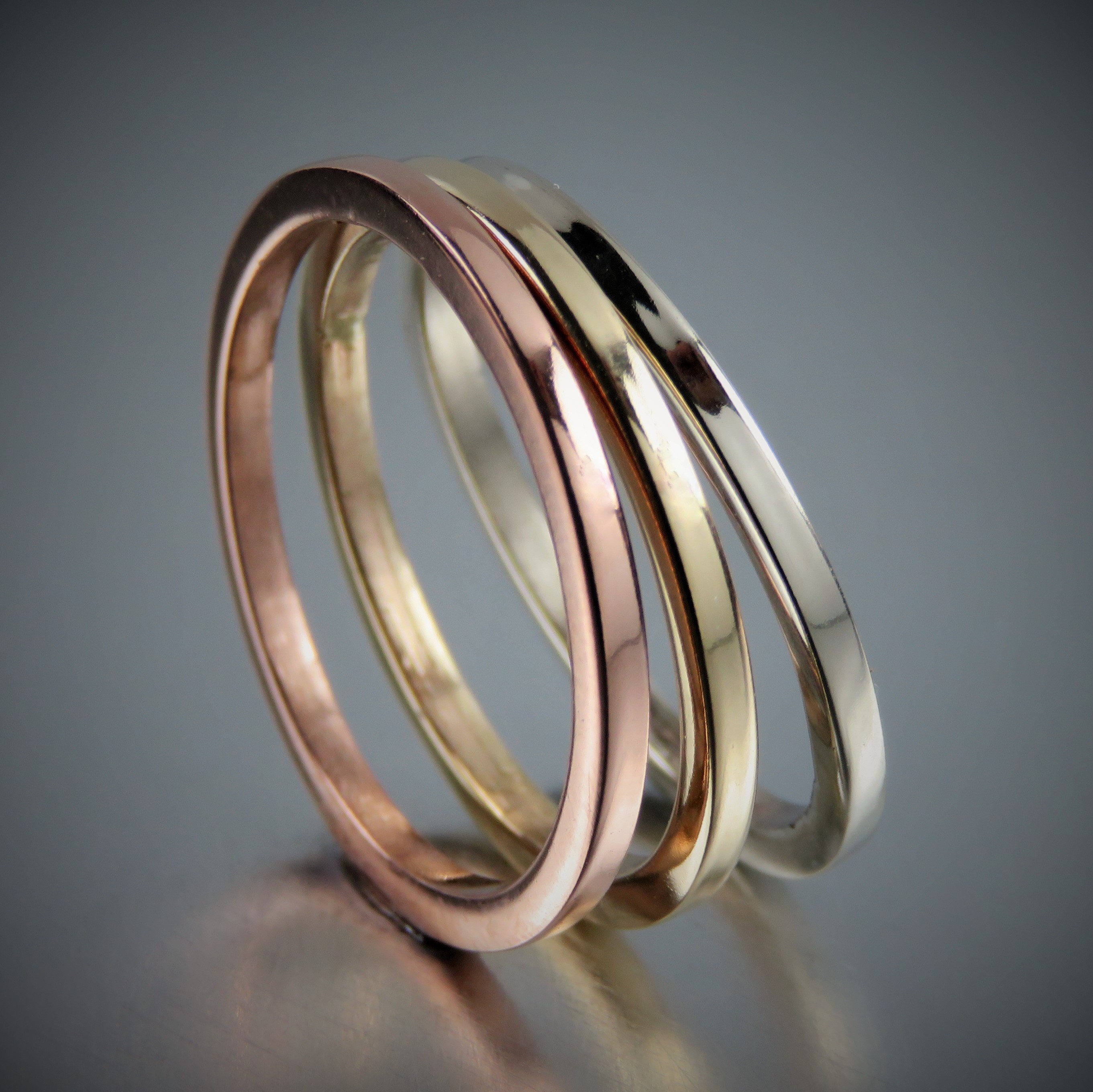 etsy gold ring set