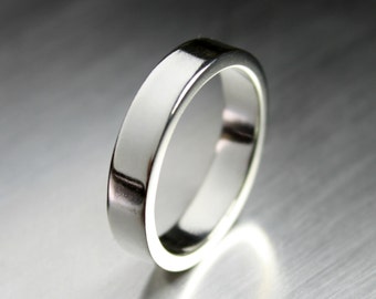 Mens Silver Ring, Thick Silver Ring, Wide Silver Ring, Mens Wedding Rings