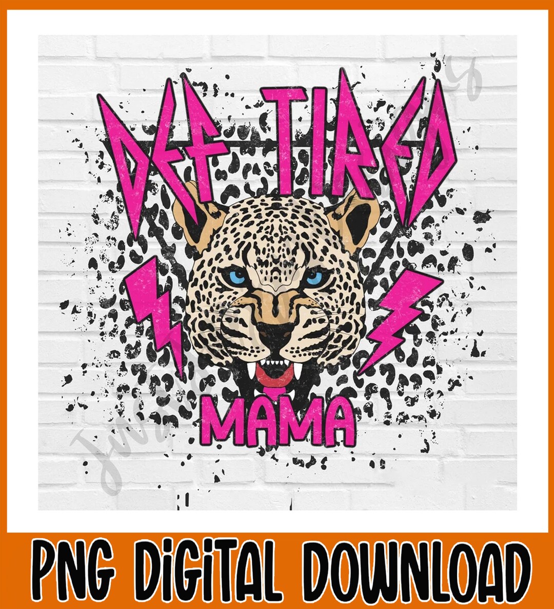 Def Tired Mama PNG Sublimation Digital Download - Etsy