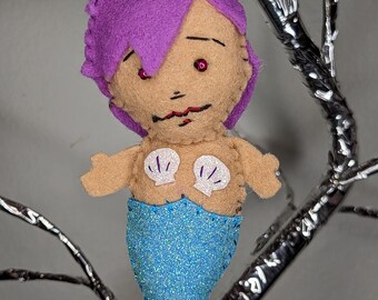 Mermaid Art Doll ornament keychain