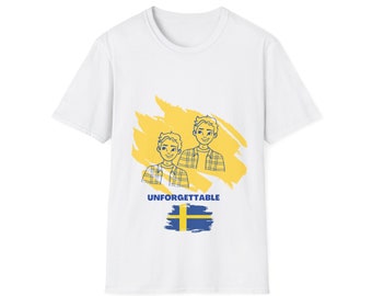 Unisex Softstyle T-Shirt "Unforgettable" from Sweden  at the Eurovision Song Contest - Malmö 2024