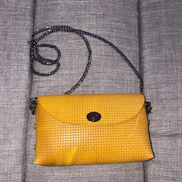 Handmade Mustard Yellow Crossbody Bag