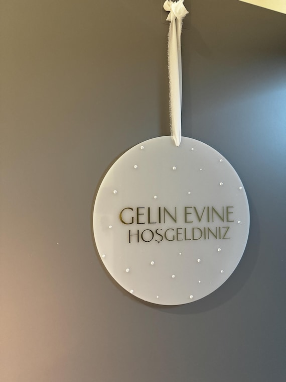 Türschild Gelin Evine Hoşgeldiniz