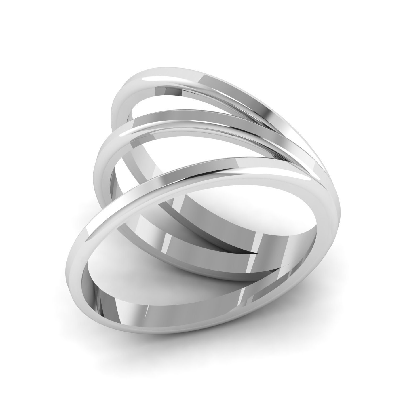 3-IN-1 RING / Digital 3D Ring Model, STL Jewelry, 3D Printing, 3D ...