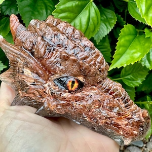 Sedona Vortex Stone Orgonite Dragon -  with Copper, Crystal Quartz, Neodymium Magnet, Selenite