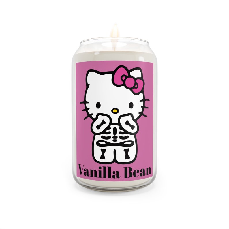 Vanilla Bean Hello Kitty Birthday Gift Candle Gift Comfort Spice & Sea Breeze Scented Candle, 13.75oz image 2