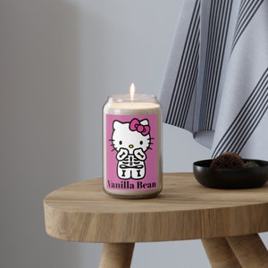 Vanilla Bean Hello Kitty Birthday Gift Candle Gift Comfort Spice & Sea Breeze Scented Candle, 13.75oz image 1