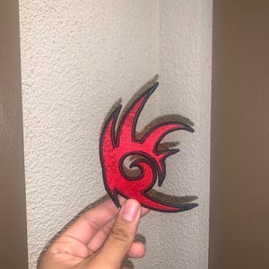 Fan machte Shadow the Hedgehog Logo Gestickter Aufnäher