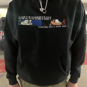 Fan made Sonic Adventure 2 Hero/Dark Story Embroidered Hoodie