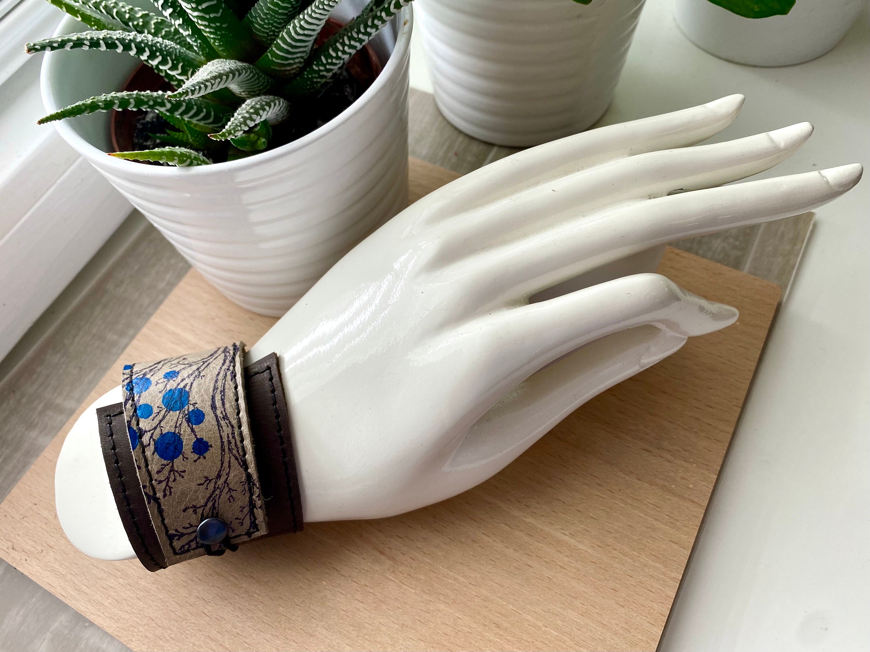 Leather Cuff - Wrap Bracelet - Leather Bracelet - Adjustable