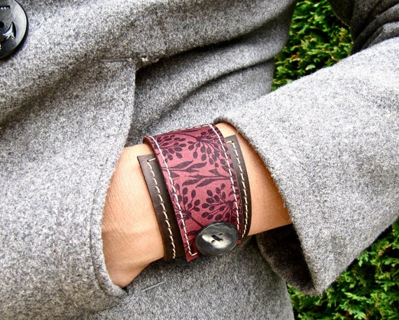 Leather Cuff Wrap Bracelet