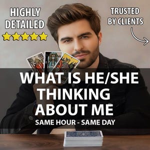 What Does He/She Think About Me Psychic Reading, Love Tarot Reading, Their Thoughts and Feelings Reading, Relationship Insight