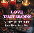 SAME HOUR Love Tarot Reading, Psychic Love Tarot, Medium Reading with Tarot Cards, Soulmate Reading, Psychic Love Reading