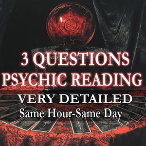 3 Lecture psychique en trois questions, lecture approfondie du tarot, réponse rapide, aucun outil, aucune carte, lecture psychique précise, lecture psychique d'amour