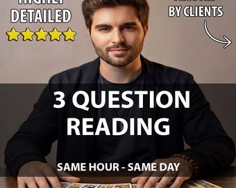 Lettura psichica a tre domande, lettura approfondita dei tarocchi, risposta rapida, lettura psichica accurata, amore, denaro, vita. Stessa ora - Stesso giorno