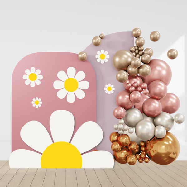 Daisy Cutout Bundle | Big Decor Groovy Retro Daisies | Instant Download