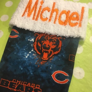 NFL Chicago Bears Football Handmade Christmas Stocking FREE US shipping