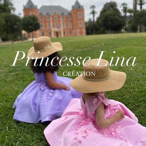Pink floral princess dress