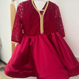 Mini princess caftan, little girl event dress