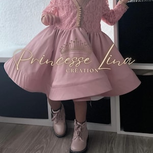 Mini princess caftan, little girl event dress