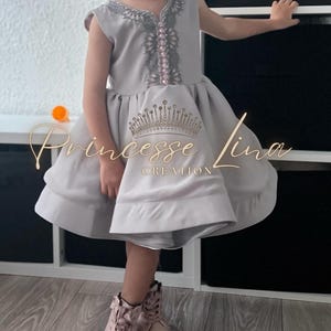 Mini princess caftan, little girl event dress