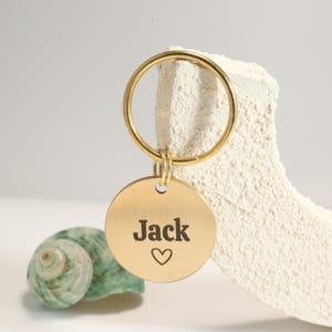 Personalized Dog Tag,Star Dog Tag Design Engraved,Brass Tag,Pet ID Tag,Cat ID Tag,Custom Dog Tag,Personalized Tag,Dog Collar Tag,Jack