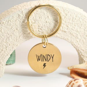 Customized Brass Pet ID Tag,25mm Custom Engraved Dog Name Tag,Dog Tag,Custom Dog Tag,Circle Dog Name Tags, Dog Collar Tag