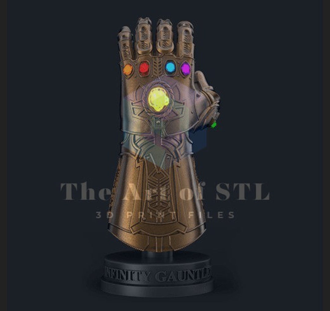 Thanos Stl, Thanos Infinity Gauntlet Stl, Infinity Gauntlet 3D Model ...