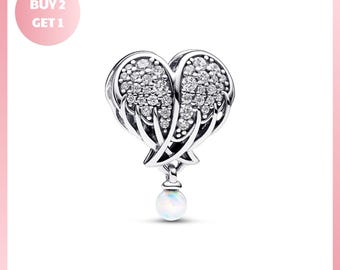 Charm Bracelet Bead, Final Sale Sparkling Angel Wings Charm, Final Sale Jewelry, Final Sale Sparkling Jewelry, Sale Sparkling Jewelry
