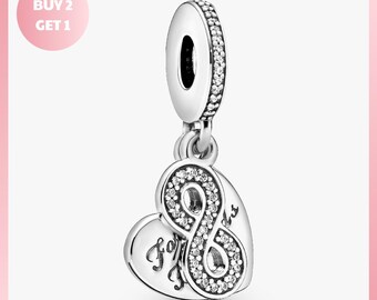 Charm Bracelet Bead, Final Sale Forever Friends Heart Charm, Final Sale Jewelry, Final Sale Forever Jewelry, Sale Forever Jewelry