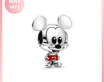 Charm Bracelet Bead, Disney Mickey Mouse Red Trousers Charm, Disney Mickey Jewelry, Disney Mickey Mouse Jewelry, Mickey Mouse Jewelry