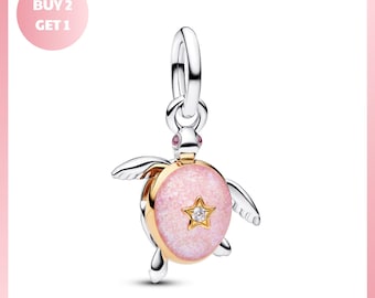 Charm Bracelet Bead, 2026 Pink Sea Turtle Lab Charm, 2026 Pink Jewelry, 2026 Pink Sea Jewelry, Pink Sea Jewelry, Pink Sea Turtle Jewelry
