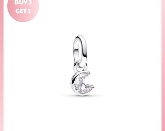 Charm Bracelet Bead, Me Sparkling Moon Mini Dangle Charm, Me Sparkling Jewelry, Me Sparkling Moon Jewelry, Sparkling Moon Jewelry