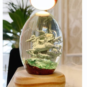 Sagittarius Epoxy Resin Egg with Internal Light, Birthday gift,Epoxy Resin Lamp zdjęcie 1