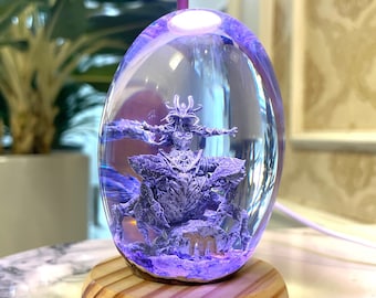 Scorpio Epoxy Resin Egg with Internal Light,Epoxy Resin Lamp, Birthday gift