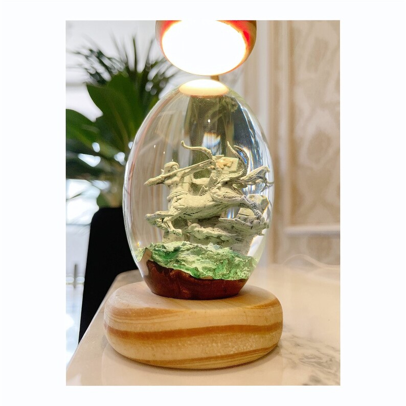 Sagittarius Epoxy Resin Egg with Internal Light, Birthday gift,Epoxy Resin Lamp zdjęcie 1