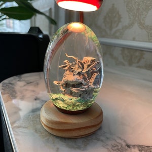 Sagittarius Epoxy Resin Egg with Internal Light, Birthday gift,Epoxy Resin Lamp zdjęcie 3