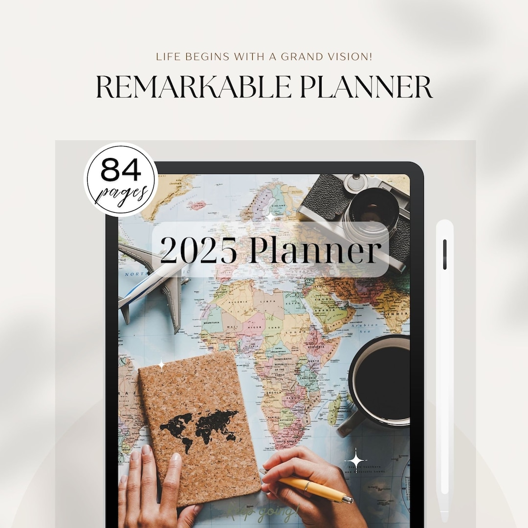 2025 Remarkable Template / Remarkable 2 Planner Digital Planning ...