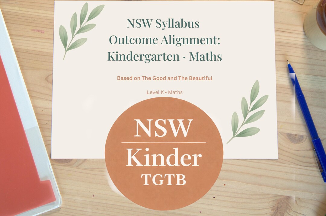 NSW Kindergarten Mathematics Curriculum Alignment | the Good and the ...